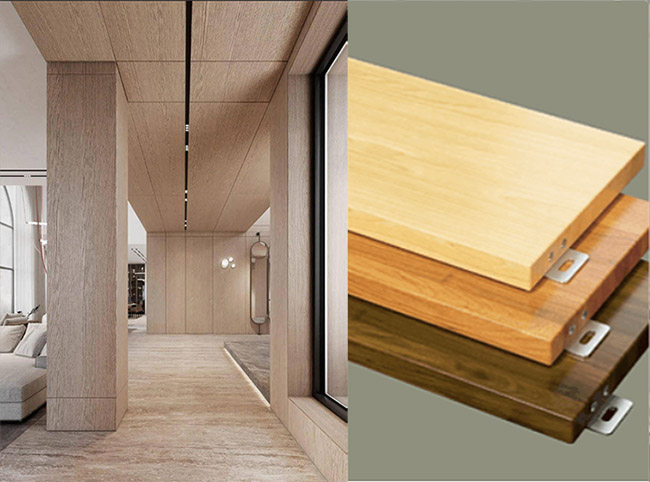 Wood-Grain Finish Aluminum Panel